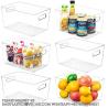 Buy cheap Clear Pantry Storage Organizer Bins, Storage Containers With Handle For Kitchen,Refrigerator, Freezer, Cabinet from wholesalers