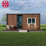 20ft Luxury Wooden Log Cabin Prefabricated Modular Glass Houses for Modern