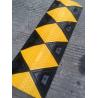 Buy cheap 500mm*300mm*50mm Russia standard rubber driveway speed bump Black rubber from wholesalers