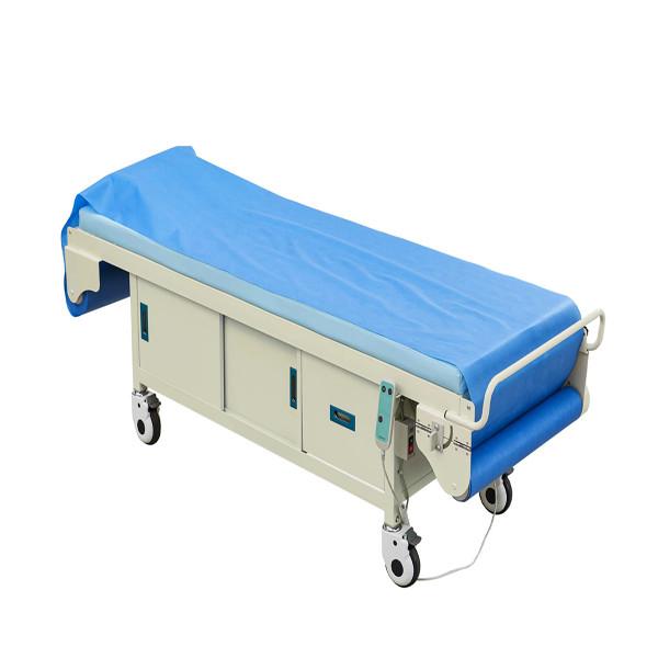 Buy cheap Automatic Hospital Patient Bed Sheet Changing Examination Couch With Cabinet ODM durable medical equipment from wholesalers