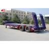 Buy cheap Hydraulic Semi Low Loader Trailer , Reinforced Lowboy Heavy Equipment Trailers from wholesalers