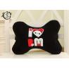 Buy cheap Custom Soft Velvet Car Headrest Pillow Winter Warm Filled With Silk Cotton Bone Shape Cushion from wholesalers