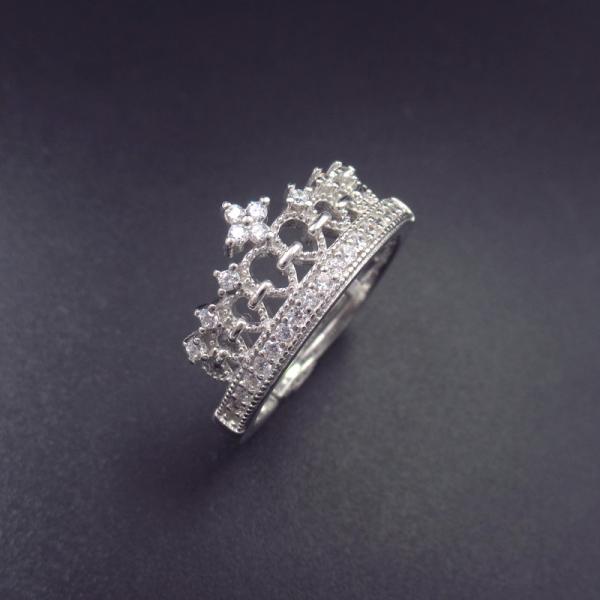 Buy cheap Luxury Princess Crown Promise Rings For Women Sterling 925 Silver European Style from wholesalers
