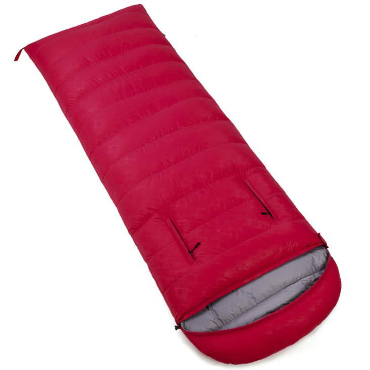 Lightweight Goose Down Sleeping Bags For Adults Pink Red Purple Blue Appearance