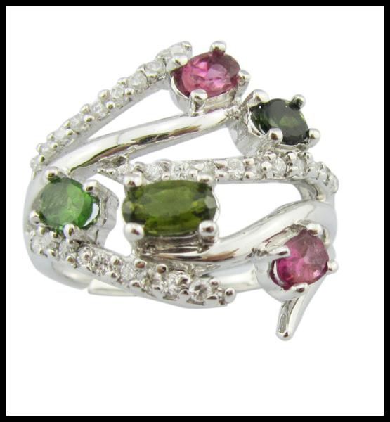 Fashionable Gemstone Rings In 925 Silver For Women Casual Party Wear Oval