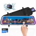 10inch 1080P Dash Cam Front And Back 170 Degree wide View Angle