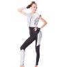 Buy cheap Hip Hop Dance Costumes V Neckline Sparkle Zipper Vest Sports Leotard Competition Wear from wholesalers