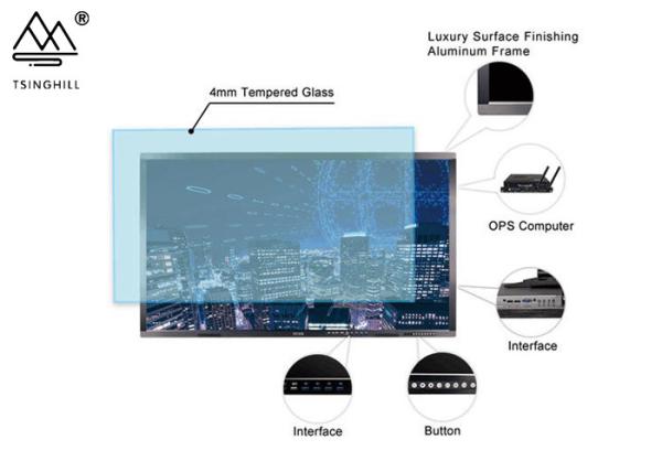 Buy cheap IPS LCD Interactive Digital Blackboard 55 Inch Touch Screen Black Board from wholesalers