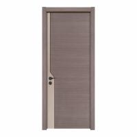 Buy cheap 6 Layer HDF Cherry Wood Doors Interior Room Door Crackproof 80mm Width product