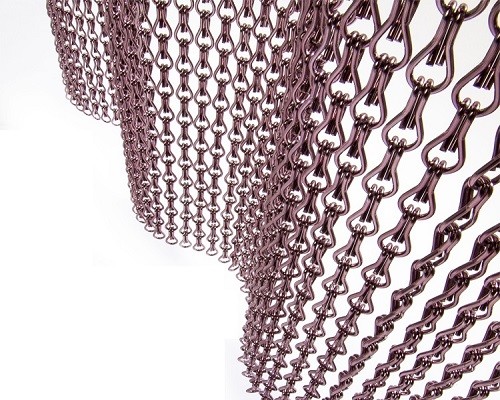 Customizable Aluminum Chain Link Curtain For Modern Curtain Pattern