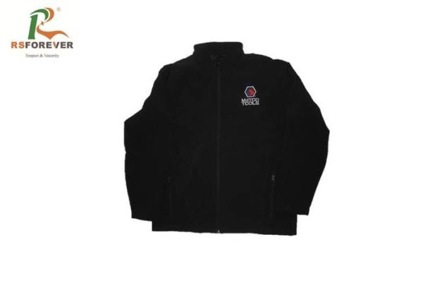 Buy cheap Plain Black Hooded Sweatshirt Jacket Embroidered Outdoor Sports Windbreaker from wholesalers