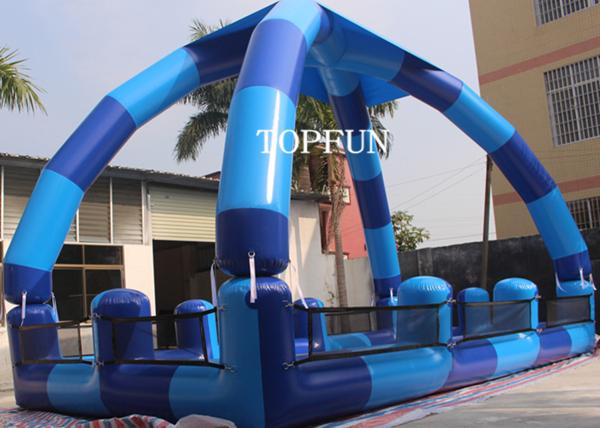 Buy cheap Blue PVC Kids Swimming Pools , Heat sealed Inflatable Swimming Pools 0.9 mm from wholesalers