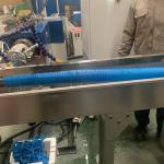 PVC Granules Siemens Motor Spiral Hose Machine PE Pipe Extrusion Line