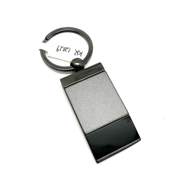 Buy cheap Customizable Metal Keychain Holder with Black Gun Finish and MOQ of 500 from wholesalers