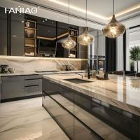 Buy cheap Modern Style PET Kitchen Cupboard Furniture Flat Pack Matte Finish Powder product