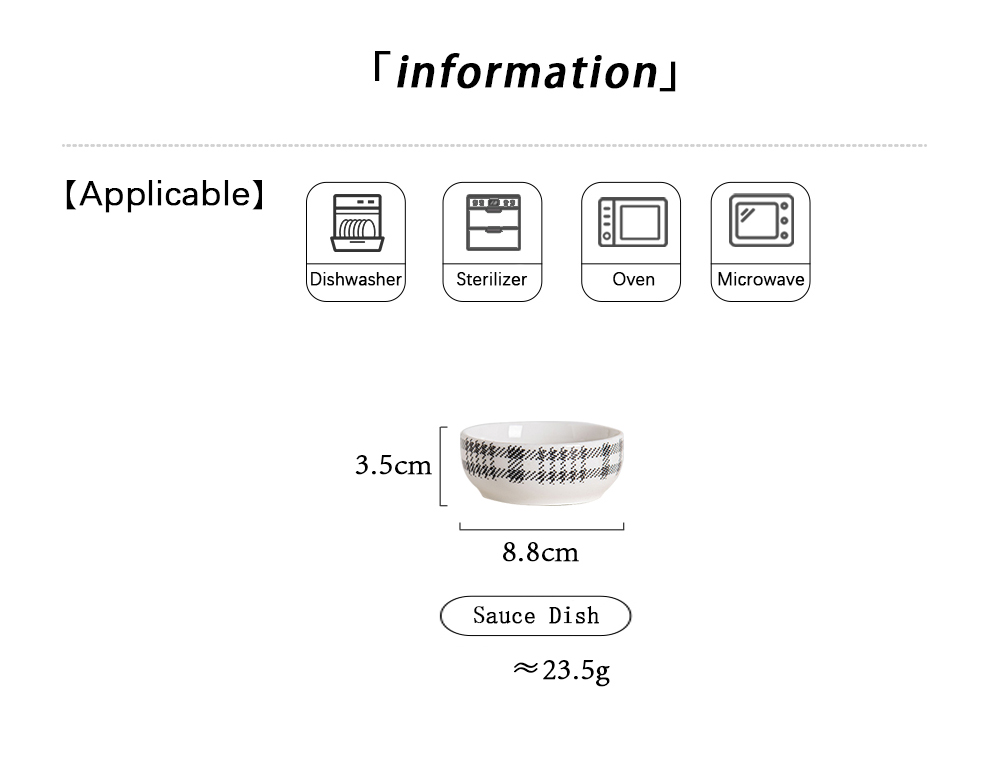 Sustainable Fabric Pattern Dinnerware Set In Modern Nordic Style For Luxury Tableware