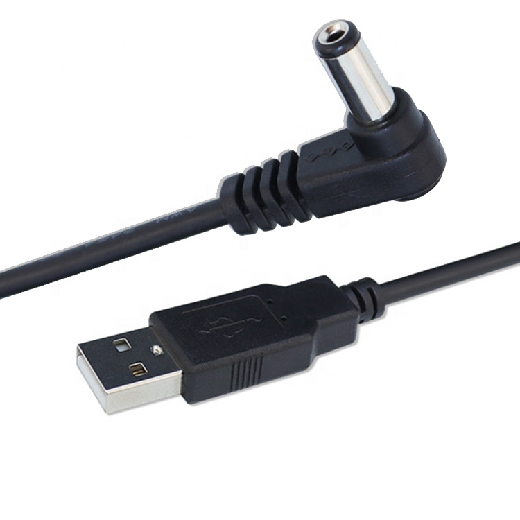 Custom USB Male to Right Angle 5.5 X 2.1mm 2.5 3.5 1.35 Connector Male DC Cable