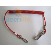 Buy cheap Popular Selling in Europe Stainless Steel Spiral Lanyard Plastic Red PU Coated product