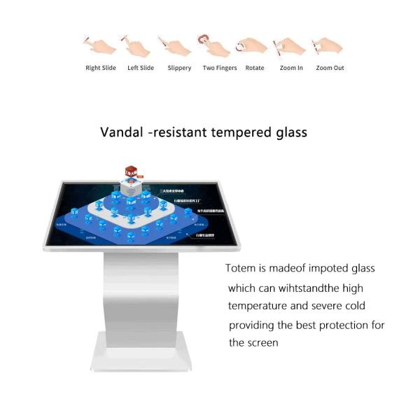 Android Windows Self Kiosk Machine 1920 X 1080 Resolution 49 Inch 350cd/M2