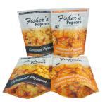 Gravure Printing Popcorn Packaging Pouch 100-300 Microns Thick Stand Up Pouch