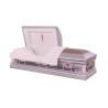 Buy cheap White Velvet Interior Stainless Casket 18Gauge, Natural Brushed Platinum Finish MC07 from wholesalers