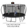 Buy cheap Adult Children Kids Basketball Hoop Set Trampoline with Protective Net and Logo Option from wholesalers