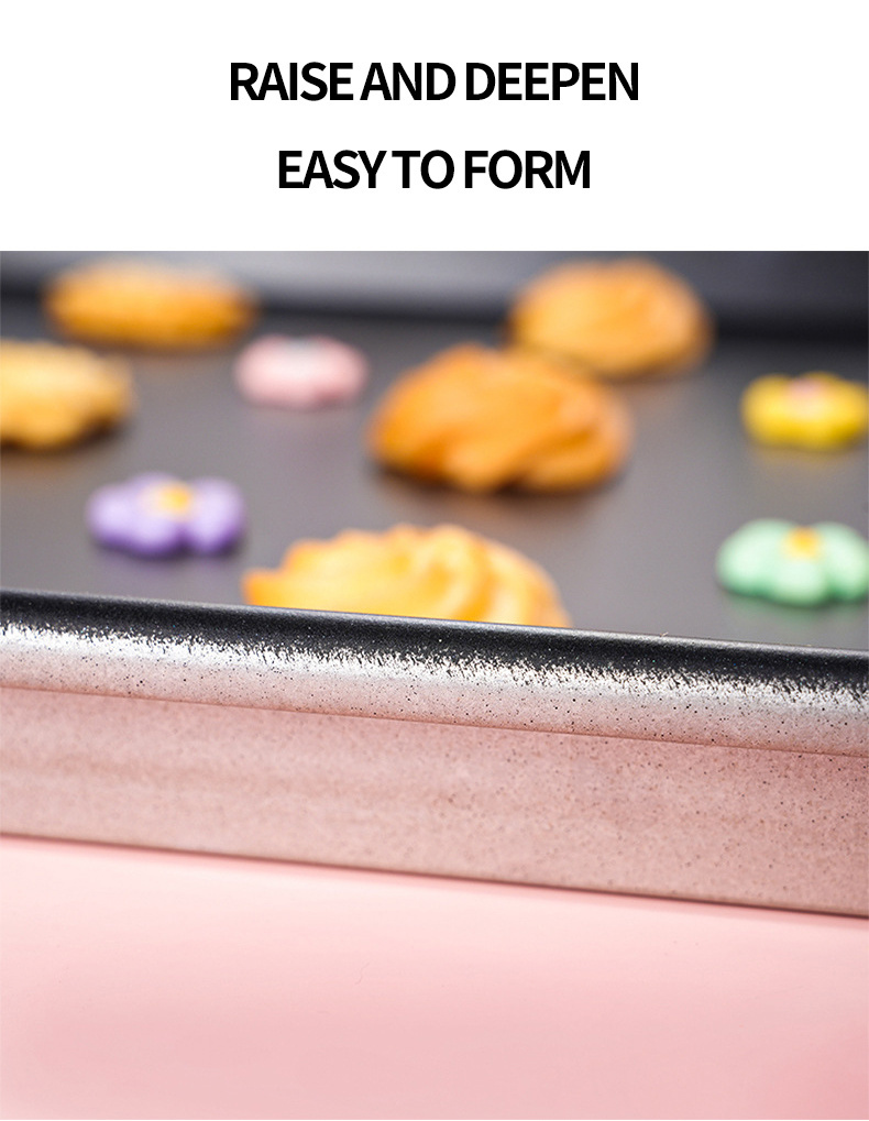 Aluminized Baking Tray Sheet Pan for Bread Pizza Cake Cookie Bakery Oven Pan