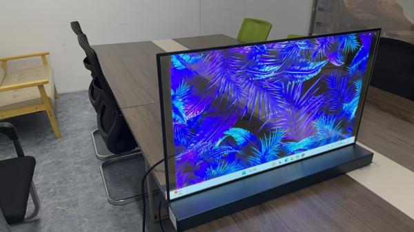 Buy cheap 30 / 55 Inch Transparent OLED Screen Desktop Landscape Energy-Efficient For Retail Store Education Shopping Mall Hotel from wholesalers