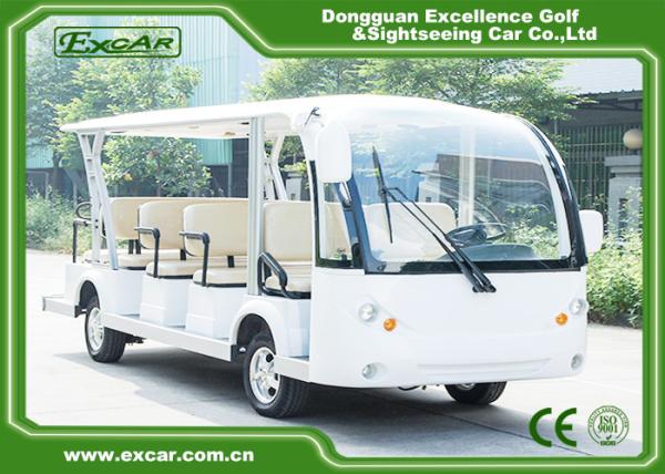 Buy cheap White 14 Person Electric Sightseeing Bus from wholesalers