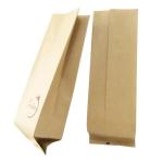 FDA Side Gusset Kraft Paper Packaging Coffee Bags With Aluminum Foil Lined
