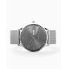 Buy cheap Grey CD Grain Dial Mens Leather Dress Watch Swiss Quartz Movement With Date from wholesalers
