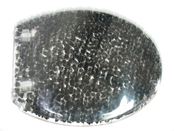 Buy cheap cobble stone poly resin toilet seat from wholesalers