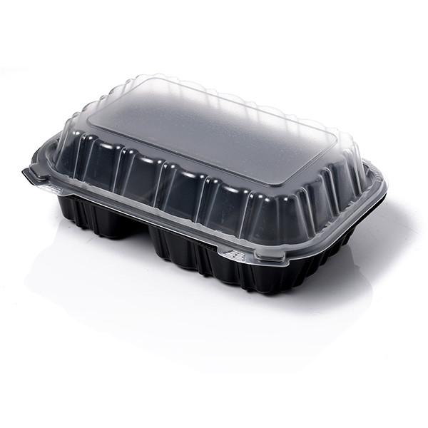 Buy cheap 970ml 35oz Transparent PP Hinged Lid Microwave Container 9.1''X7''X3'' from wholesalers