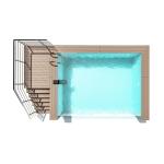 Infinity Transparent Acrylic Above Ground Swimming Pools for Gymnasiums and