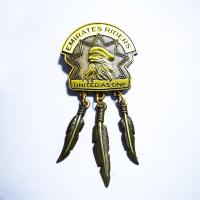 Buy cheap 3D Antique Bronze Custom Metal Pin Zinc Alloy Dangle Pins With Butterfly product