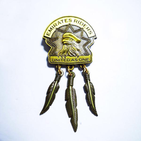 3D Antique Bronze Custom Metal Pin Zinc Alloy Dangle Pins With Butterfly