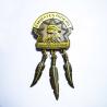 Buy cheap UAE Style 3D Die Casted Antique Custom Metal Lapel Pins Zinc Alloy With Leaf Pendants from wholesalers