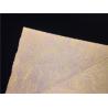 Buy cheap Printed Gold FLowers Garment Leather Fabric 0.15mm For Outdoor Saftey Coat from wholesalers