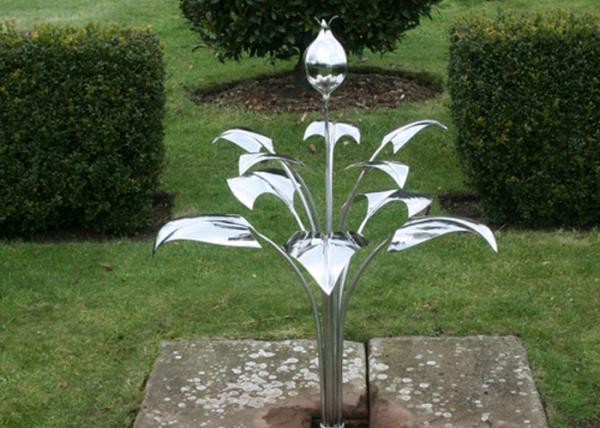 Buy cheap Modern Outdoor Art Stainless Steel Sculpture Fabrication Garden Flower Sculpture from wholesalers