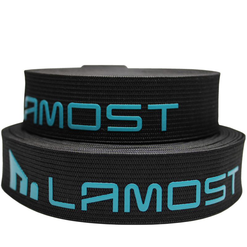 Polyester Nylon 1 Inch 25mm Silicone Gripper Elastic For Clothing
