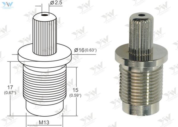 Ø 2.5 Mm Steel Wire Cable Grips Cable Bottom Exit Brass Material Self Lock