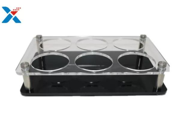 Buy cheap 2mm Acrylic Plexiglass Sheet Transparent 6 Holes Stands Cup Holder from wholesalers