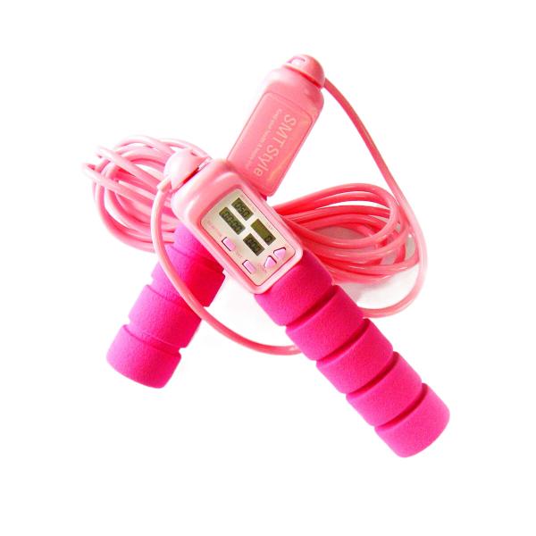 Buy cheap Fitness Jump Rope 18500 Mm Pink Weight Bearing Aerobics Skipping Rope For Women Applicable Scene Gym from wholesalers