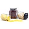 Buy cheap Customized Shape 250ml 300ml 400ml 500ml Hexagonal Shape Glass Honey Jars from wholesalers