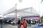 Popular Aluminum Spigot Stage Lighting Truss , Portable Lighting Truss