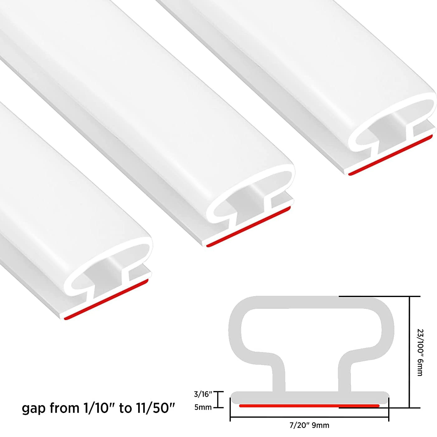 TS16949 Certified Multi-Layer Self-Adhesive Silicone Weather Stripping for Doors Windows