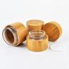 Buy cheap Wooden Round Bottle Natural Bamboo Container Cosmetic Jar Packaging Inner Glass from wholesalers