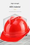 Safety Helmet V Shaped Breathable ABS Anti Smashing Breathable Construction Site