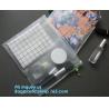 Buy cheap Zip lockk bags for cosmetic puff automatic slider zipper bag, OEM clear PVC bag/ PVC slider bag/PVC zipper bag, Make Up Or from wholesalers