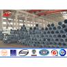 Buy cheap High Voltage 35KV Cross Arm Galvanized Steel Power Tubular Poles With Bitumen from wholesalers
